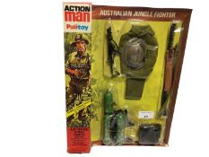 Palitoy Action Man Australian Jungle Fighter Outfit, in locker box packaging (box end crumpled) No.3