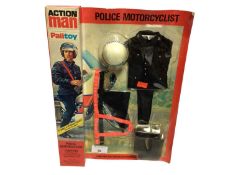 Palitoy Action Man Police Motorcyclist Outfit, in locker box packaging No.34322 (1)