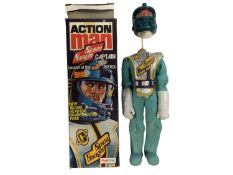 Palitoy Action Man Space Ranger Captain (1979-1983) with eagle eyes and tilting head for sharpshoote