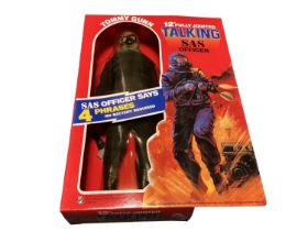 Zodiac Toys Tommy Gunn 12" action figure SAS Officer (says Four Phrases) in window box with sealed b