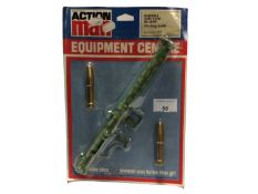 Palitoy Action Man Equipment Centre Weapons, vacuum packed on card (5)