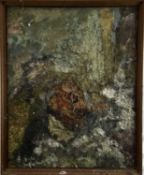 John Hooper: oil on canvas, abstract portrait study, 61x76cm