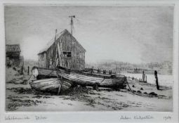 Aidan Kirkpatrick (1932-2014): etching, Walberswick, signed and numbered in pencil, 22.5x15.5cm Prov