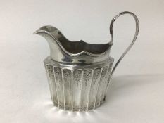 A Georgian silver cream jug, Dublin