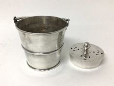 Silver plated ice bucket