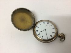 Late Victorian gold plated Elgin pocket watch