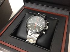 Gentleman's Tag Heuer Carrera Juan Manuel Fangio limited edition automatic chronograph wristwatch re