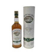 One bottle, Bowmore Islay Single Malt Whisky, 12 years old, 40%, 700ml., in original card tube