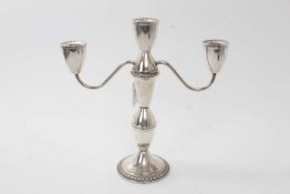 Contemporary American silver sectional candelabrum by Duchin Creations