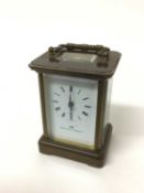 Matthew Norman brass cased carriage clock - in working order