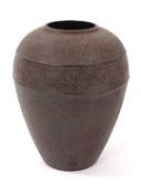 Oriental stoneware vase