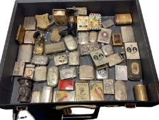 Collection of Victorian and later Vesta boxes and match box holders including novelty, Royal, straw