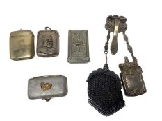 Five Victorian and Edwardian Royal related Vesta cases