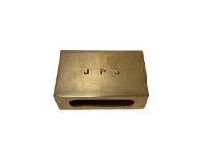 Gold 9ct match box holder ( Birmingham 1927), 44 x 28mm, 11.45grams