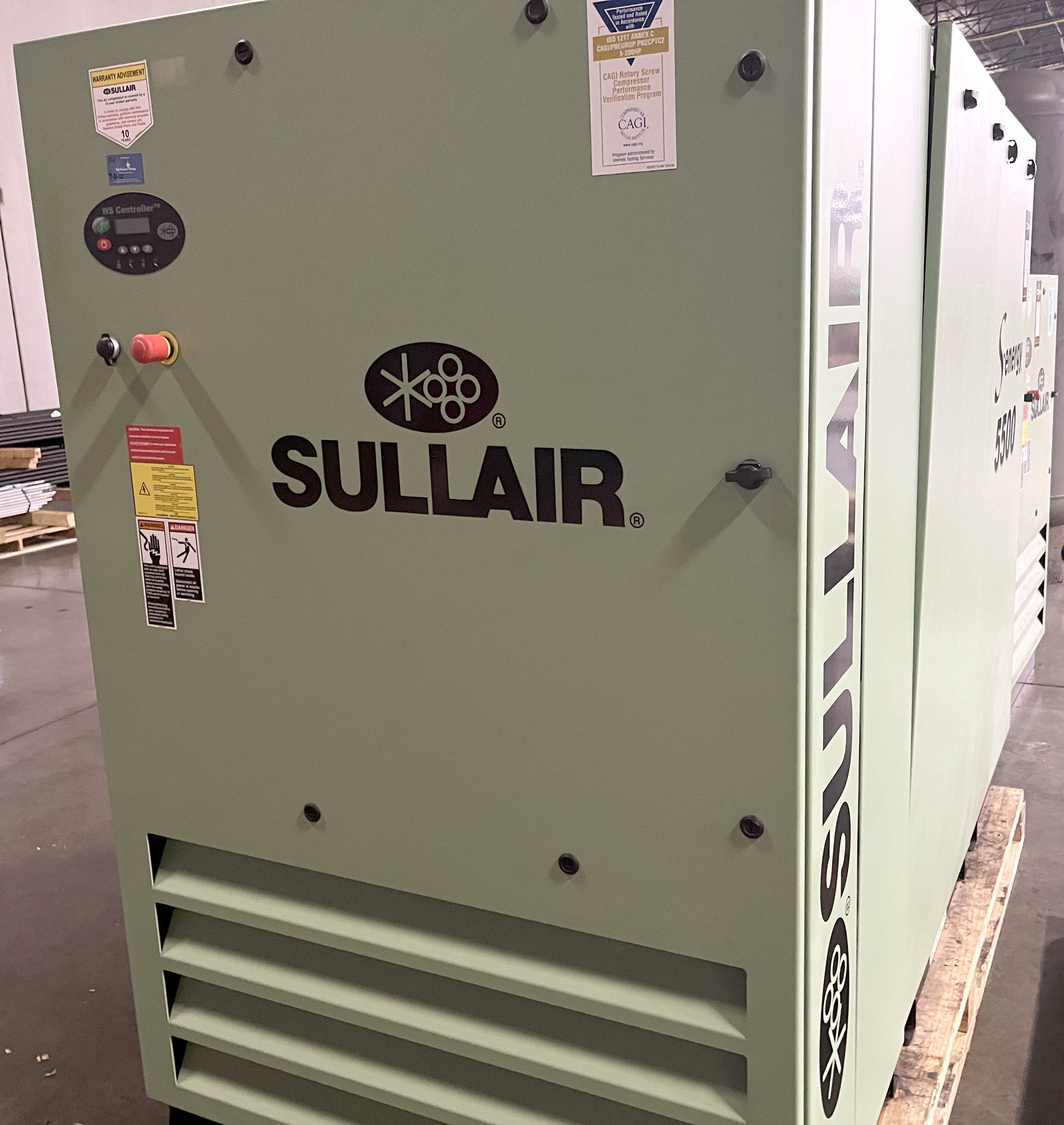 Sullair Model S-Energy 5500 Air Compressor;Equipped With:75 HP175 ...