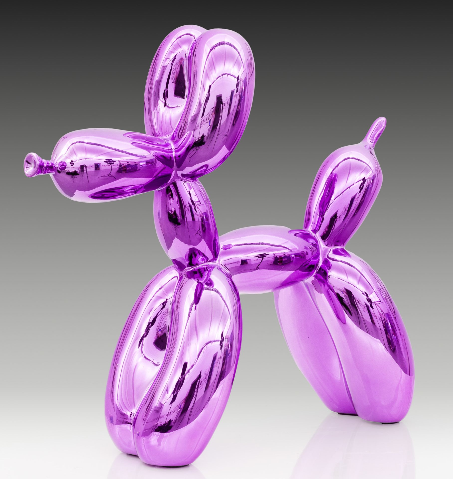 Nach Jeff Koons, Balloon Dog (Violett)