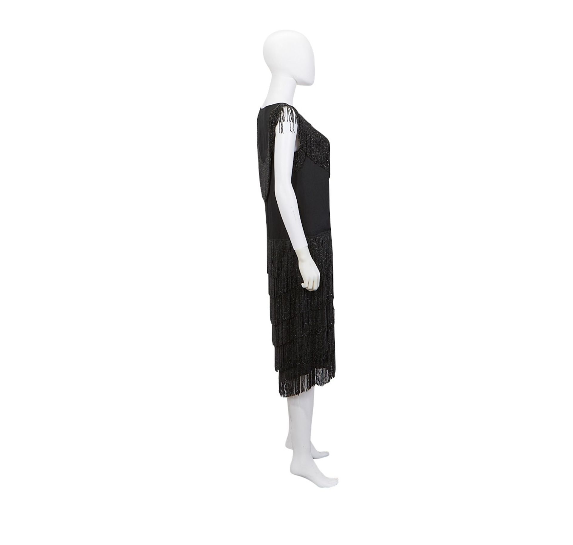 3 Black Beaded Flapper Dresses 1920s - Bild 33 aus 35