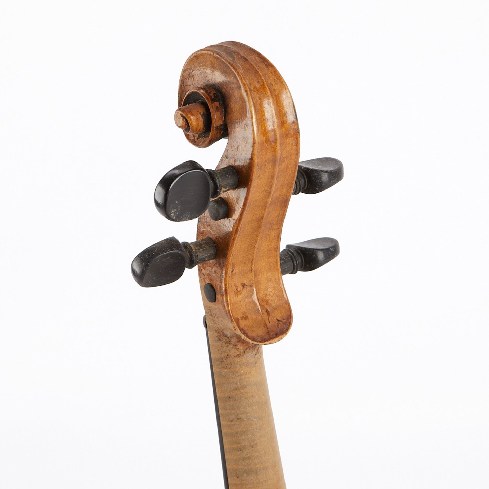 19th c. German Violin w/ Case & Bow - Bild 10 aus 21