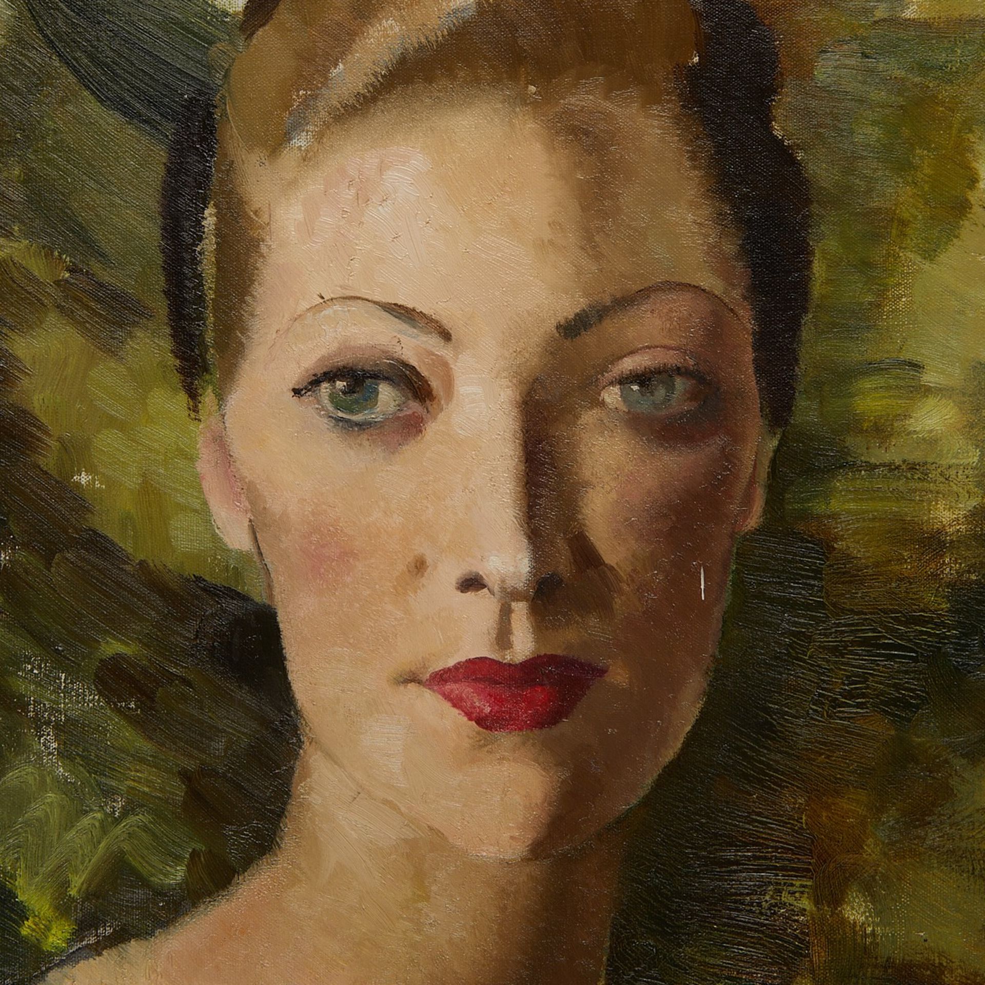 Doris Clare Zinkeisen Portrait Oil Painting - Image 3 of 6