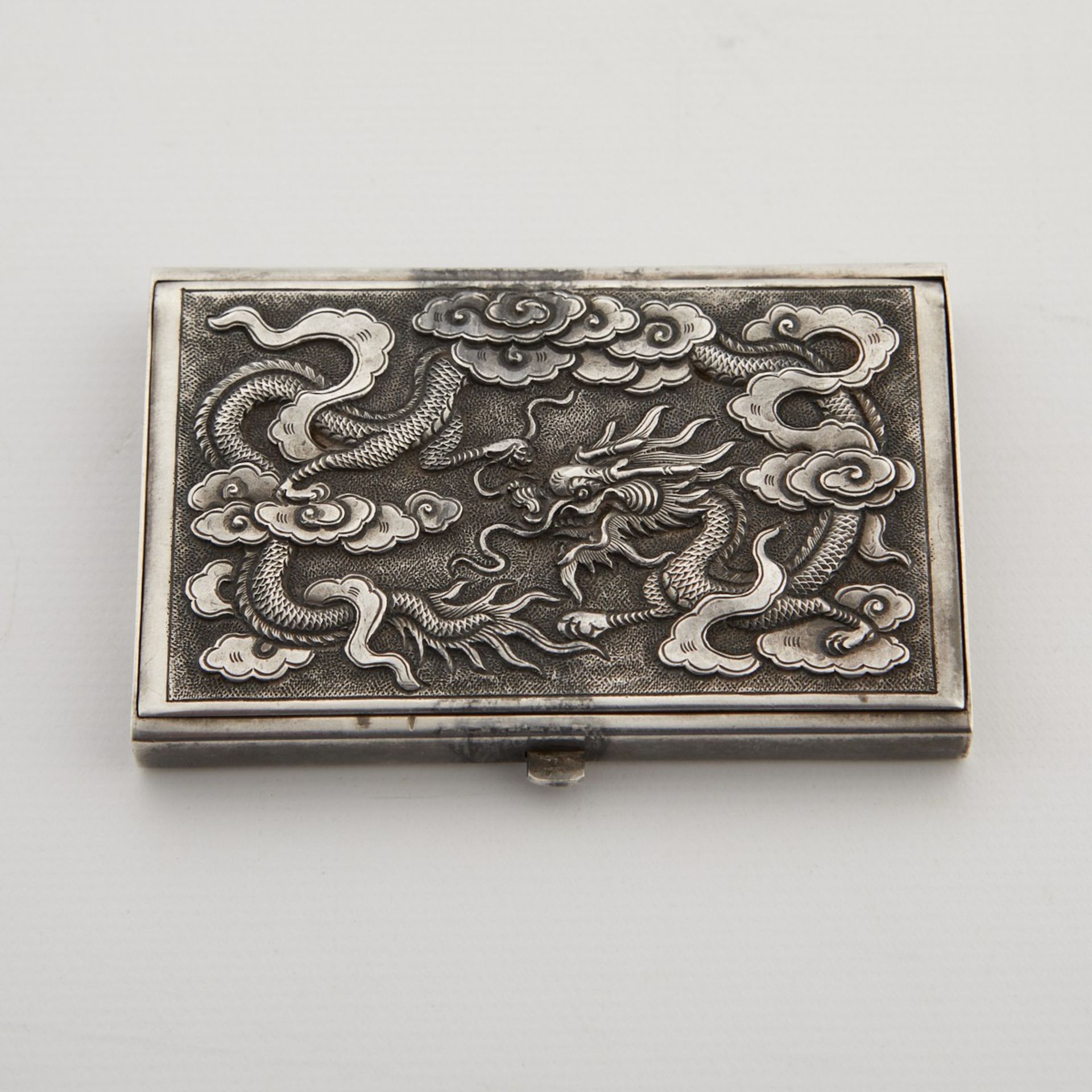 Sterling Silver Chinese Cigarette Case - Bild 3 aus 6