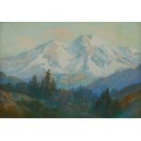 Carl Sammons Mountain Landscape Pastel Drawing