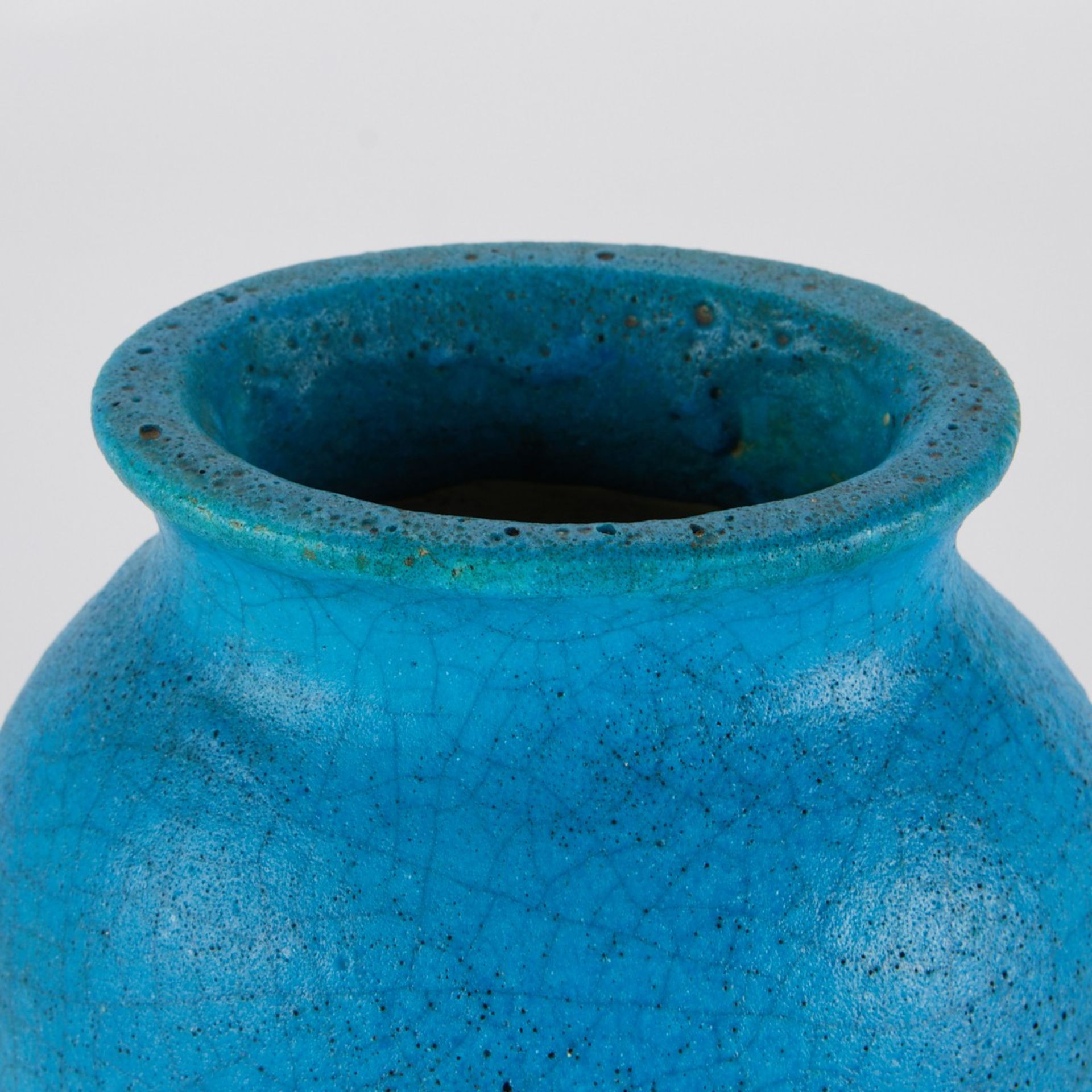Edmond Lachenal Blue French Art Pottery - Bild 2 aus 6