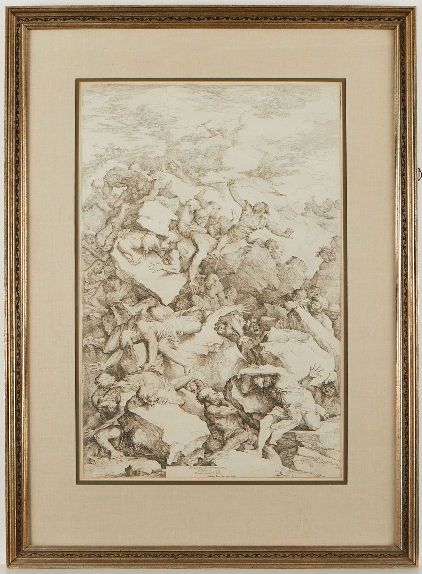 Salvator Rosa "The Fall of the Giants" Etching - Bild 3 aus 6
