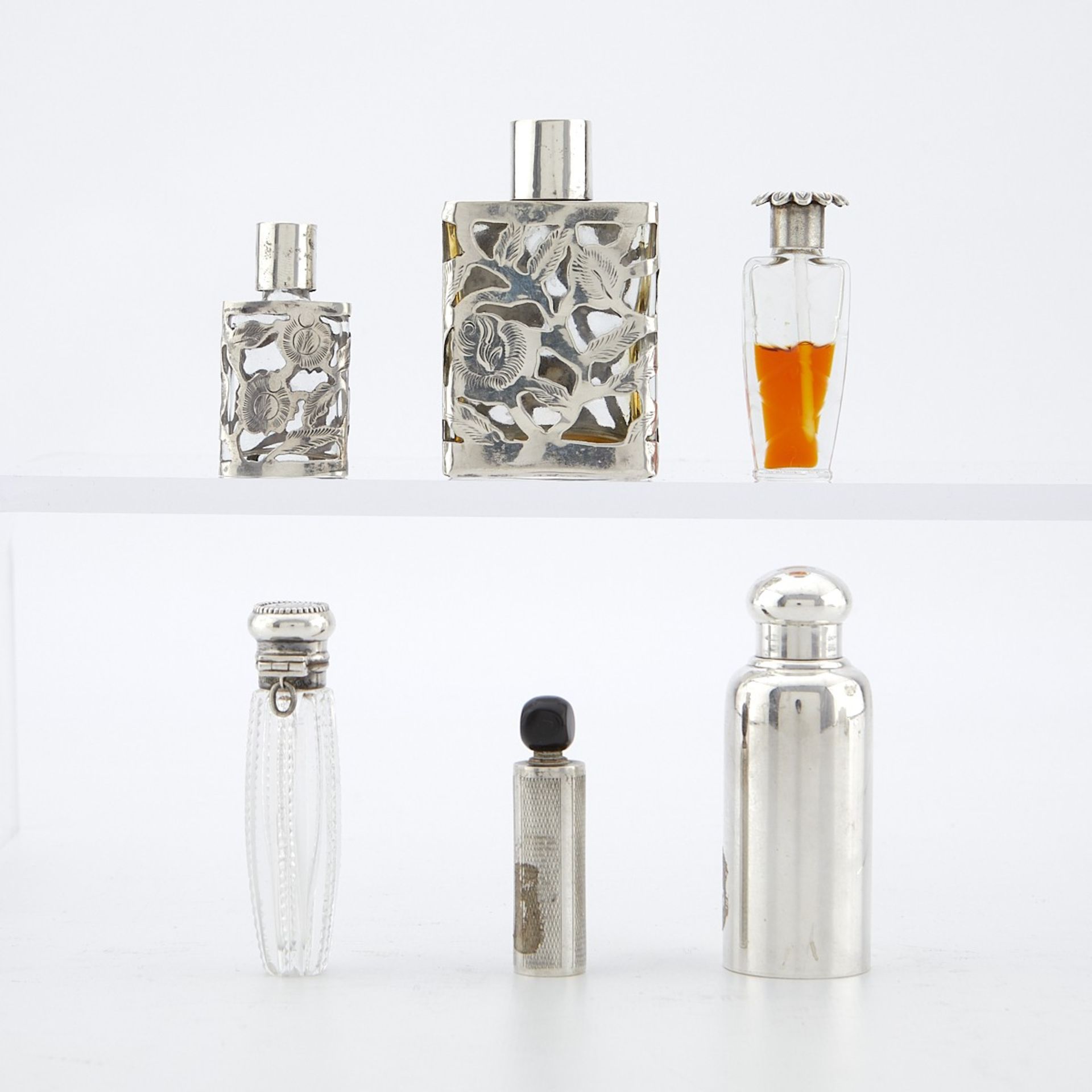 8 Sterling & Silver Perfume Bottles - Tiffany & Co - Bild 5 aus 30