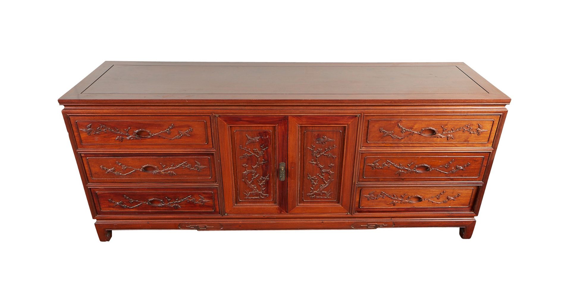 Modern Chinese Rosewood Carved Chest of Drawers - Bild 13 aus 14