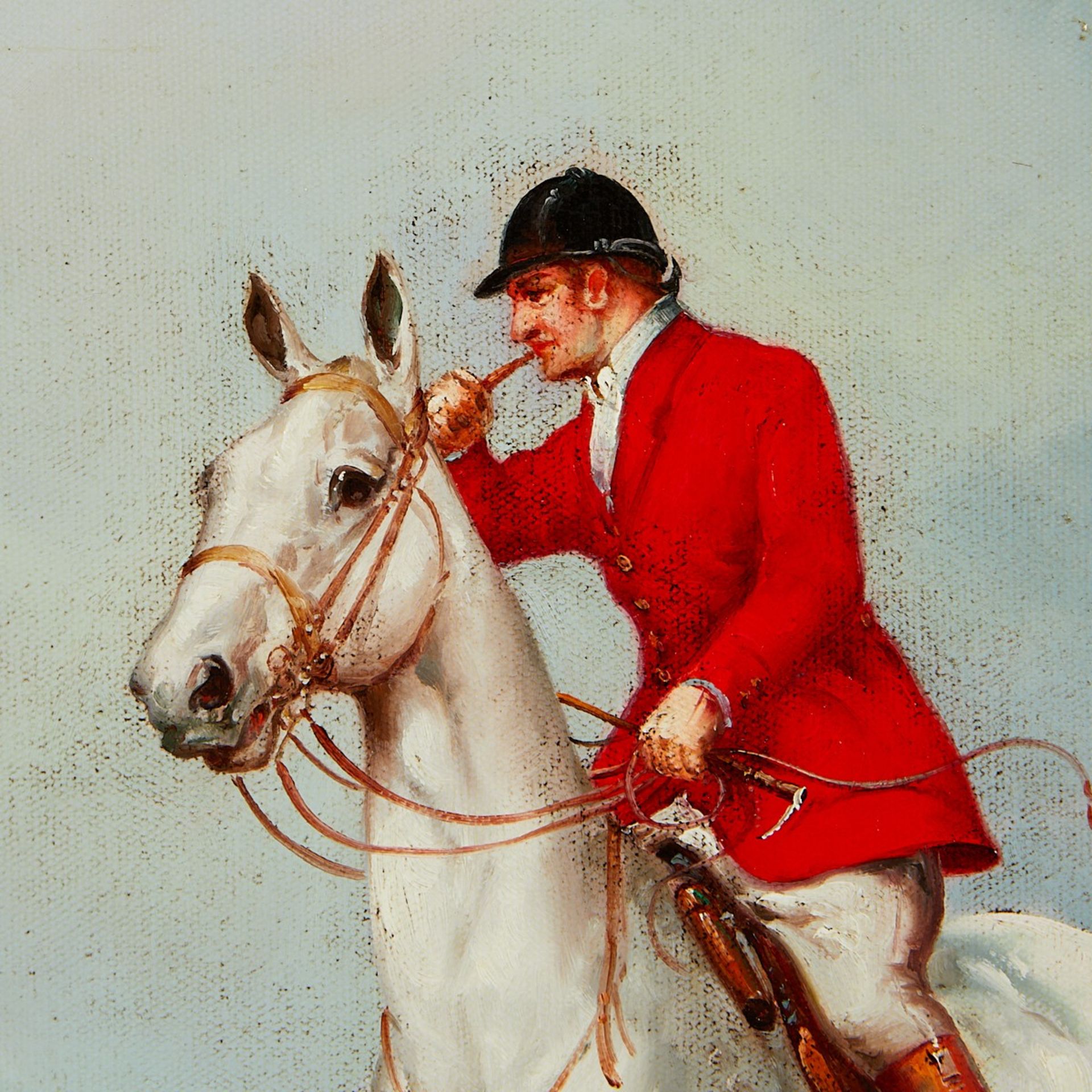 Benjamin Lander Fox Hunt Oil Painting - Image 2 of 6