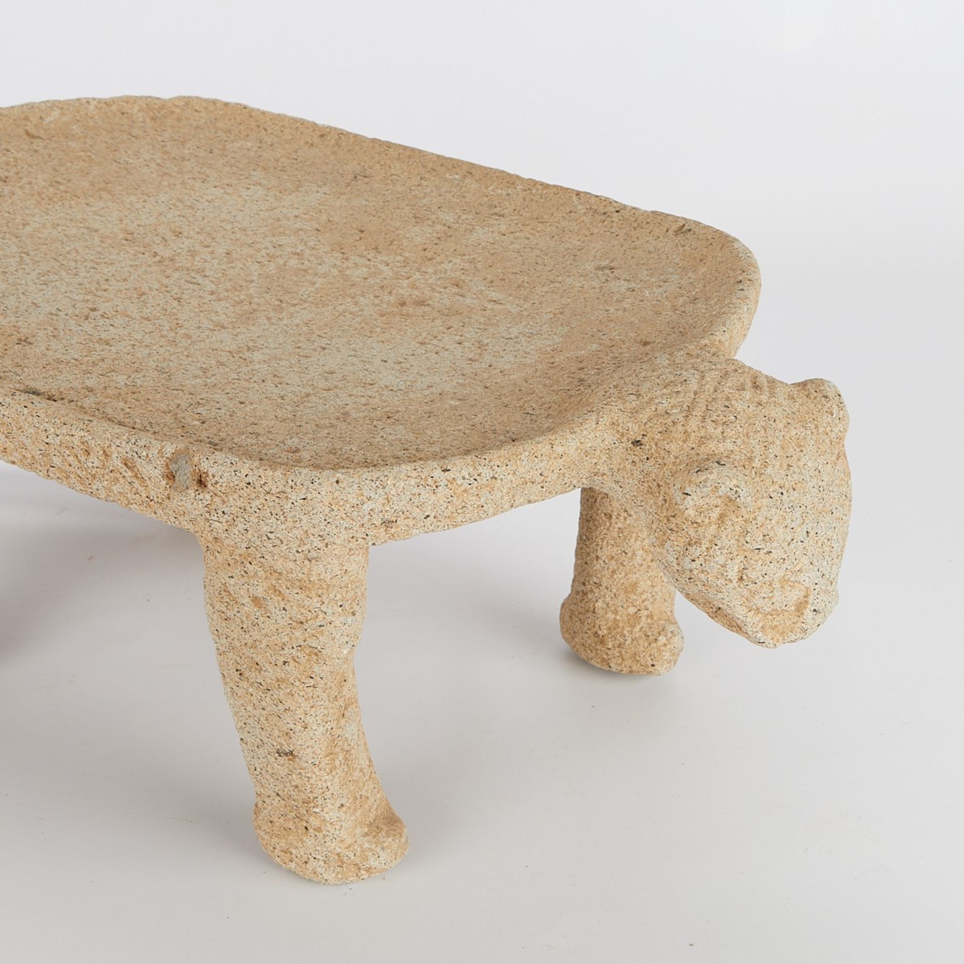 Central American Jaguar Metate Stone Corn Grinder - Image 8 of 10