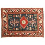 20th c. Kazak Wool Rug 8' x 5'