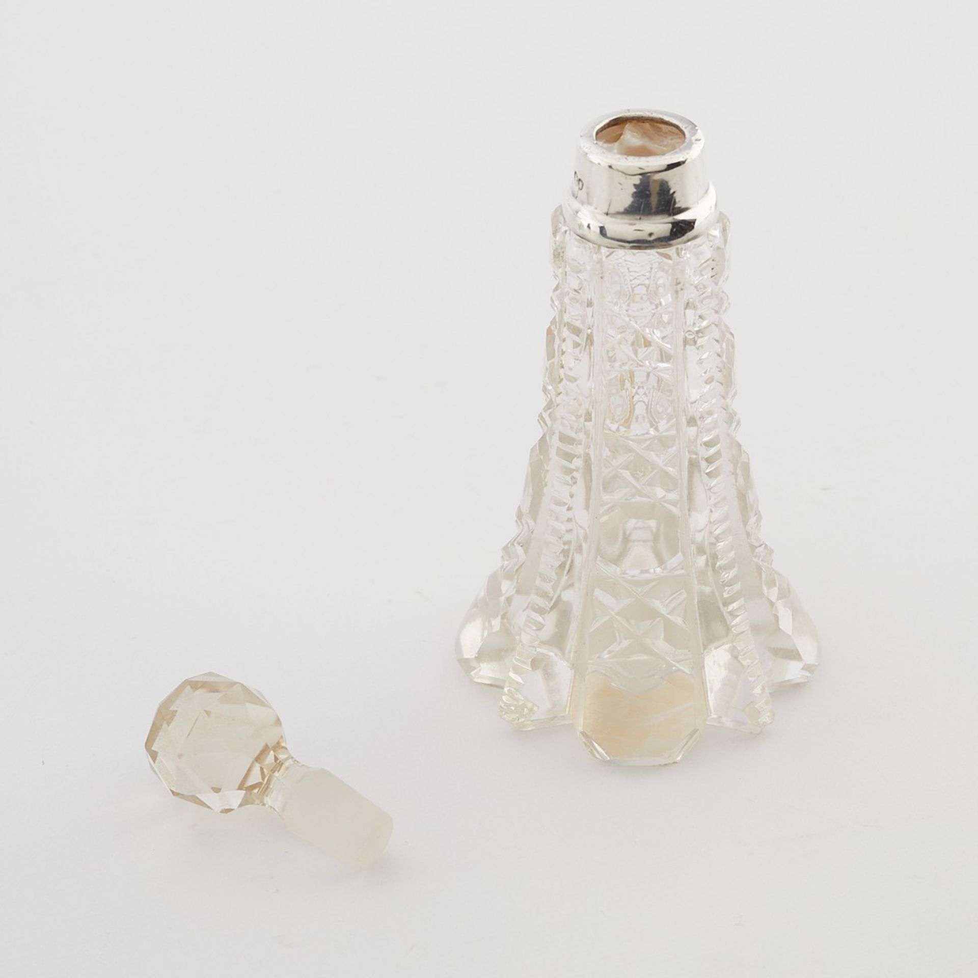 19 Crystal or Glass Vanity Jars w/ Silver Lids - Bild 10 aus 16