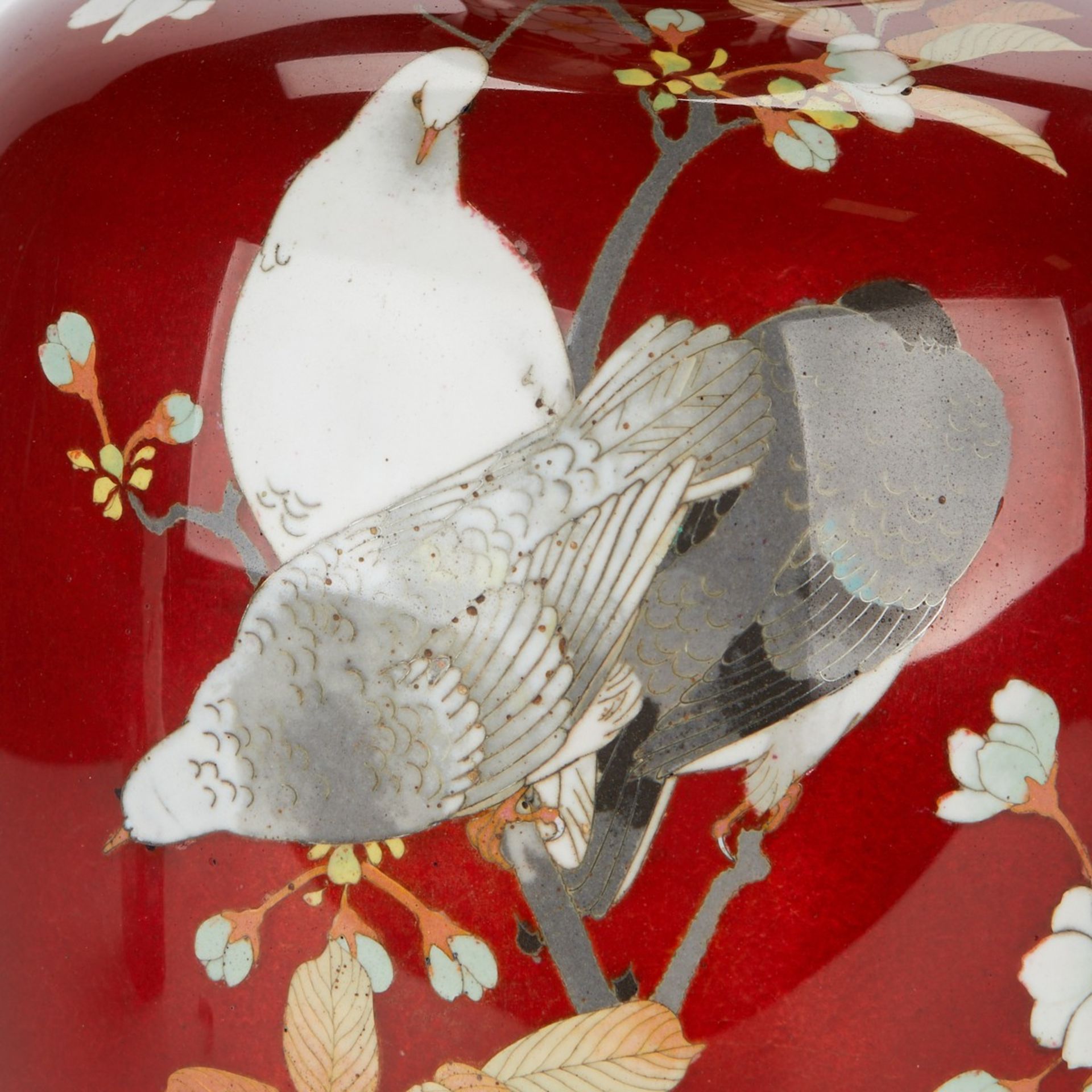 Pair Attrib. Hayashi Kodenji Japanese Meiji Vases - Image 9 of 9