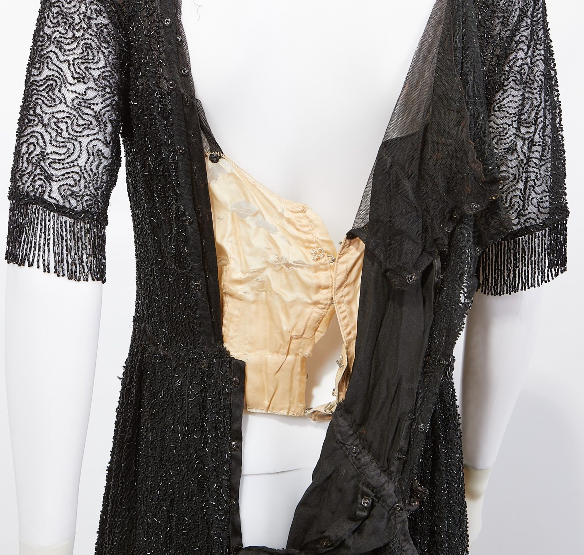 3 Black Beaded Flapper Dresses 1920s - Bild 23 aus 35