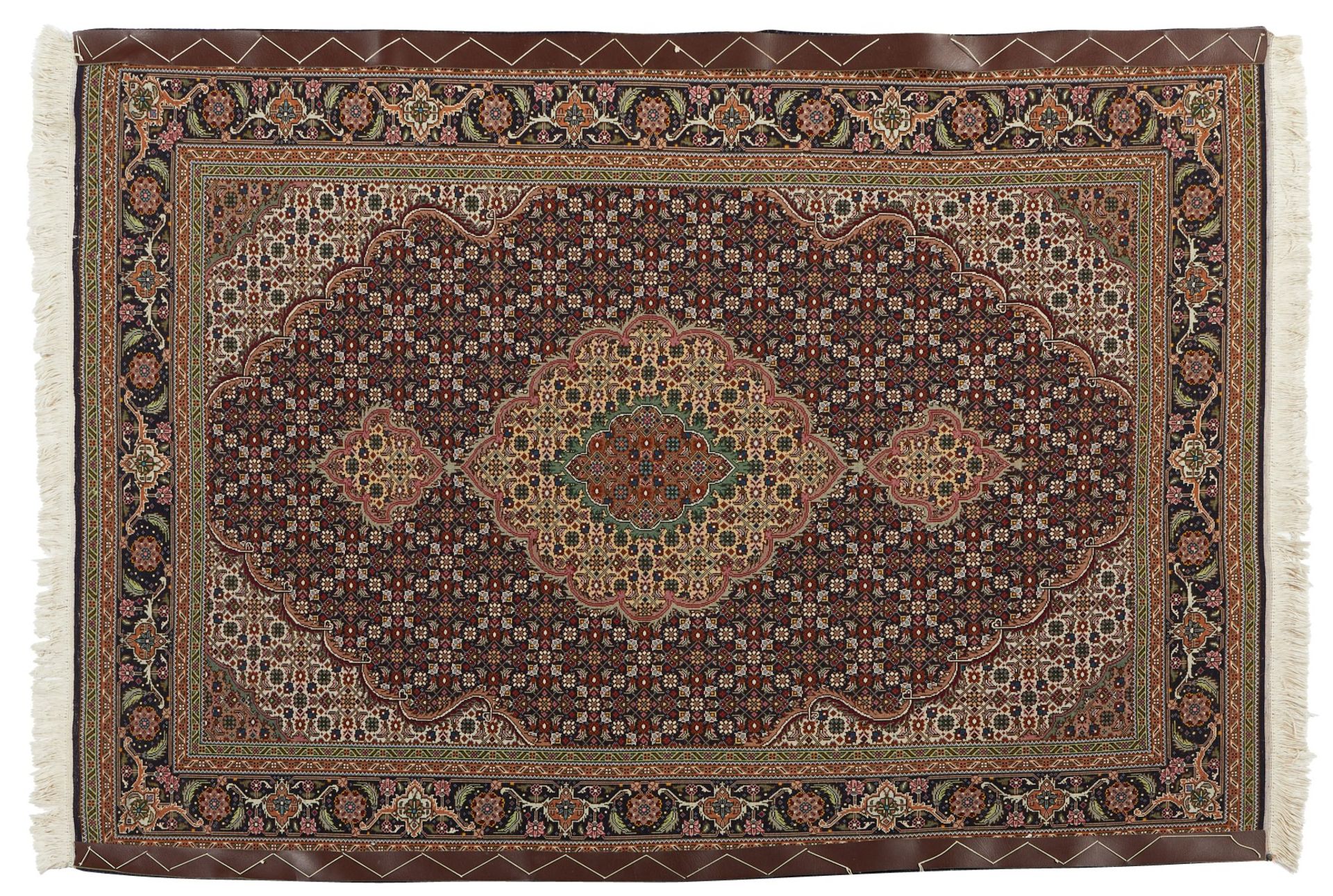 Turkish Silk Carpet or Rug 5'4" x 3'4" - Bild 3 aus 9