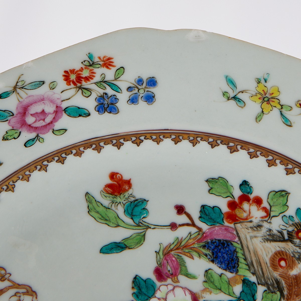 Pair Chinese Export Armorial Porcelain Plates - Image 9 of 9