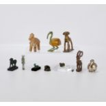 10 Modern and Archaic Animal Figurines