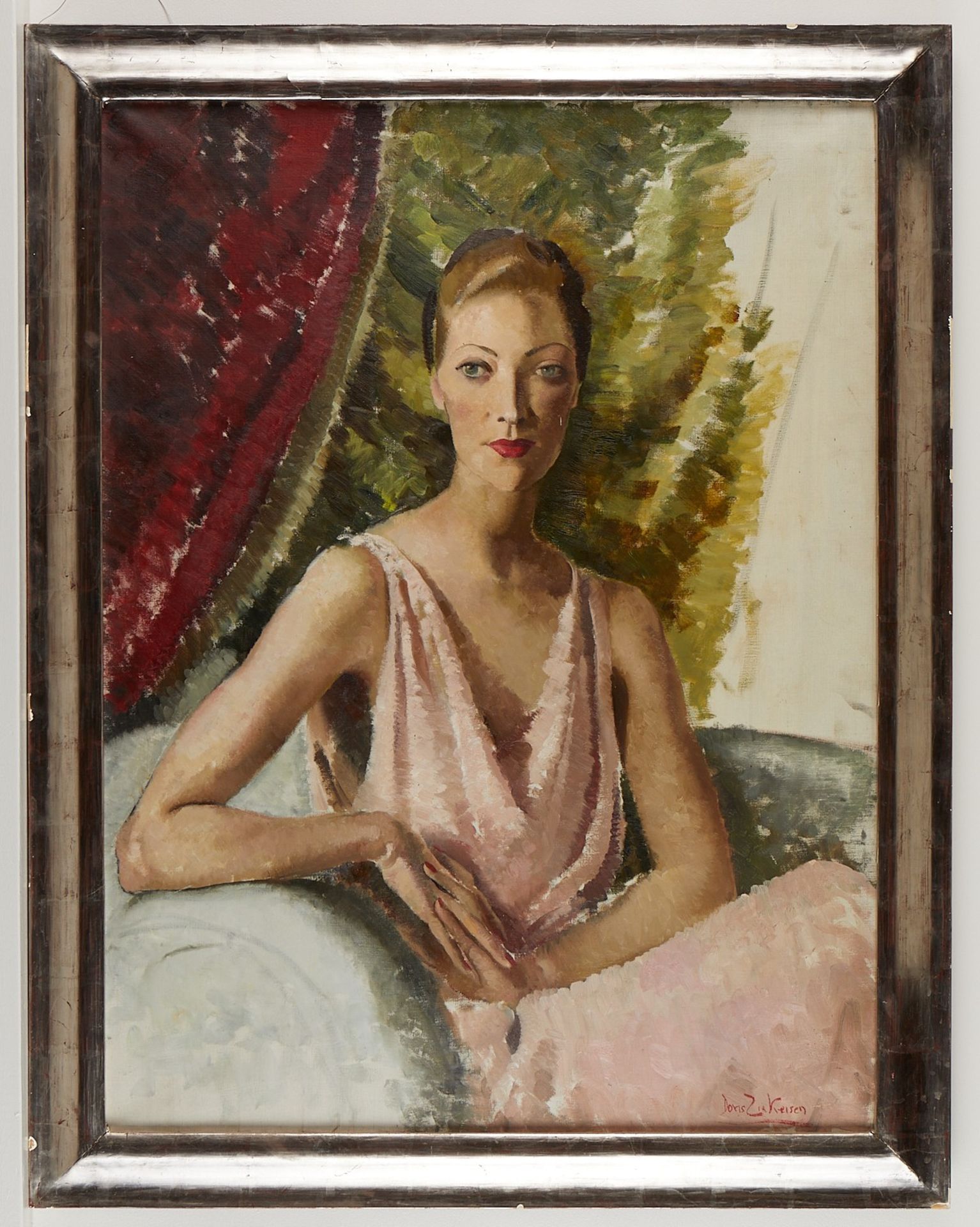 Doris Clare Zinkeisen Portrait Oil Painting - Image 2 of 6