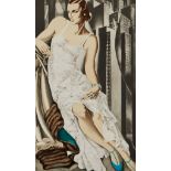 After Tamara de Lempicka "Lady in Lace" Lithograph