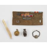 5 Militia Items Knives, Pins, Lighter, & Bracelet
