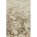 Salvator Rosa "The Fall of the Giants" Etching