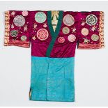 20th c. Japanese Reversible Moire Silk Robe