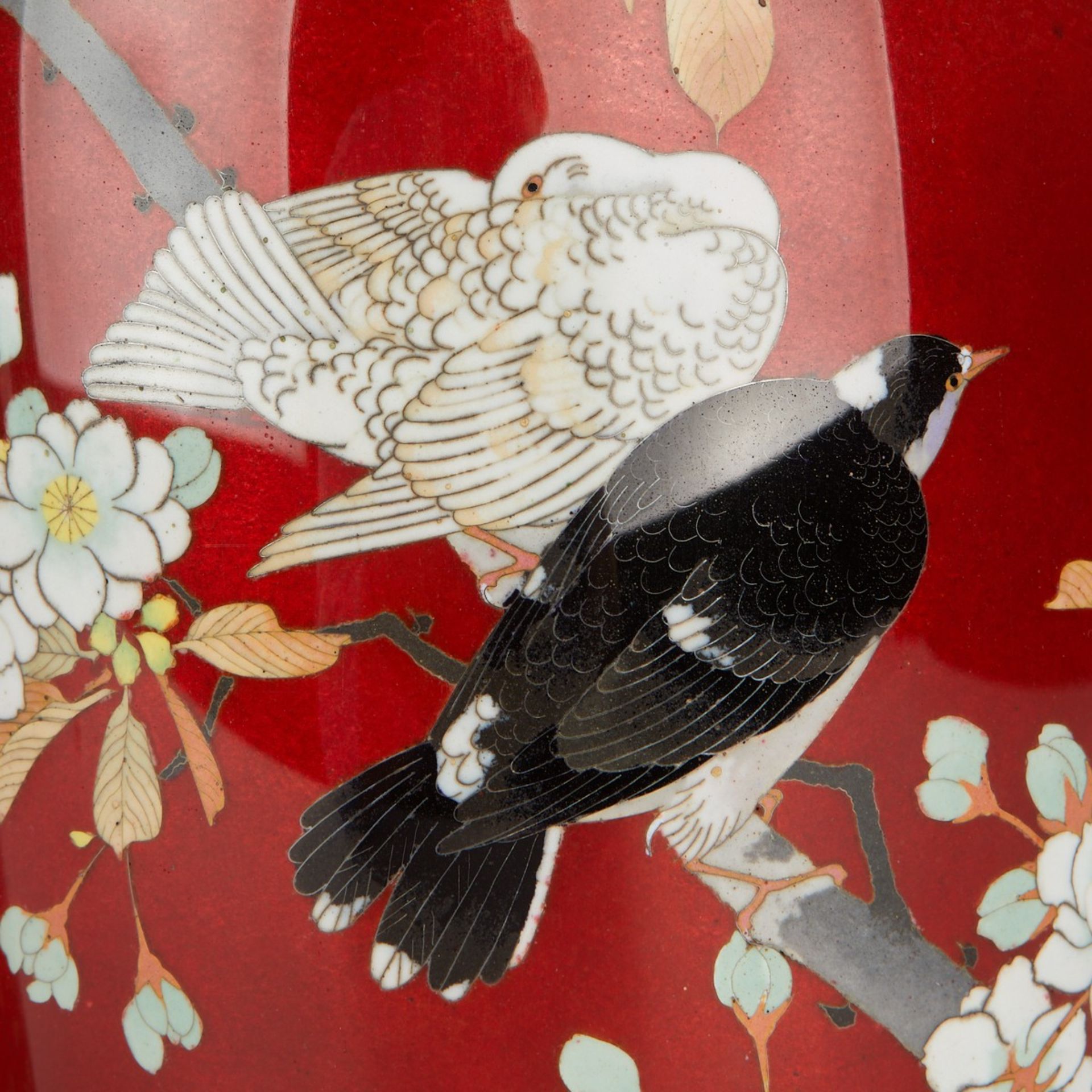Pair Attrib. Hayashi Kodenji Japanese Meiji Vases - Image 2 of 9