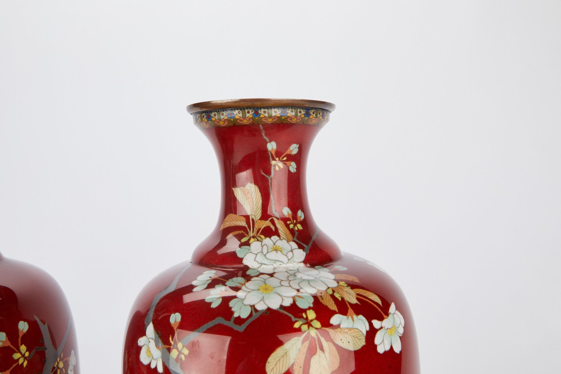 Pair Attrib. Hayashi Kodenji Japanese Meiji Vases - Image 8 of 9