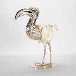 Gabriella Binazzi Oggetti Silverplate & Shell Bird