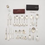 Lrg Grp Silver Flatware Jensen Buccellati Tiffany