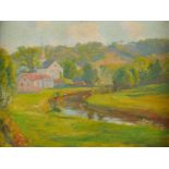 Robert Vonnoh Impressionist Landscape Painting