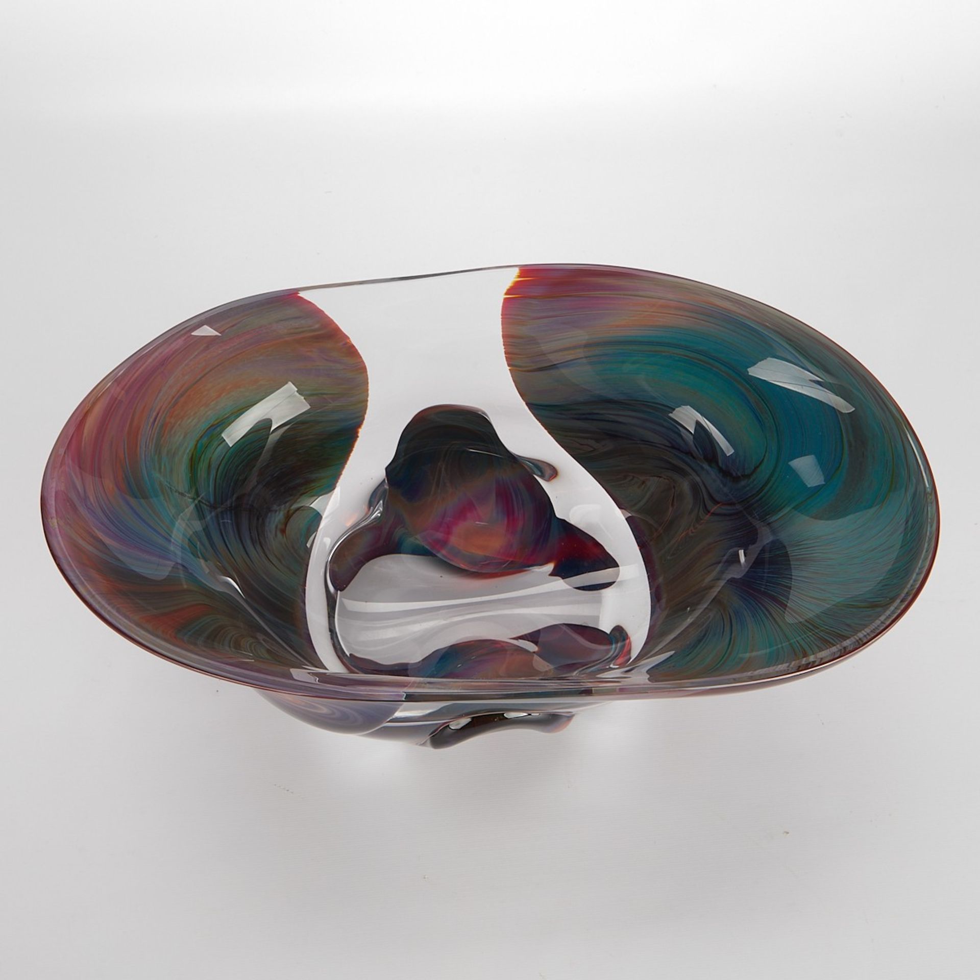 Dino Rosin Murano Glass Bowl - Image 2 of 9