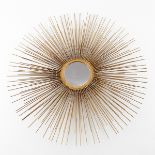 Mid-century Modern Sunburst Mirror After Jere